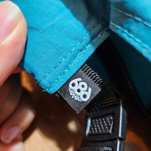 686 Trek Hat Five Panel Adjustable Hiking Running Hat Deep Lake Pine Blue New - Picture 3 of 8